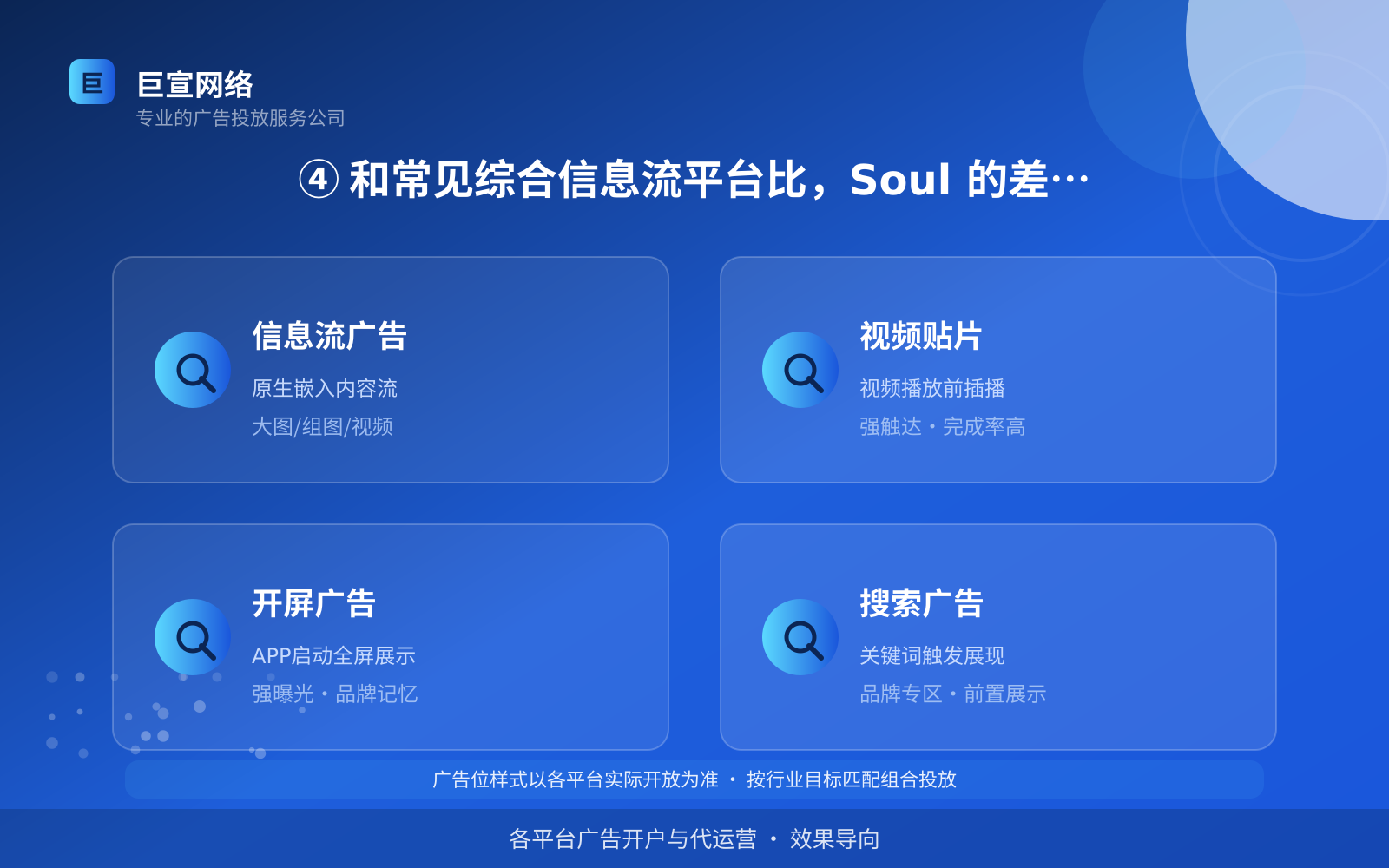 ④ 和常见综合信息流平台比,Soul 的差异在哪(效果数据维度) ④ 和常见综合信息流平台比,Soul 的差异在哪(效果数据维度)